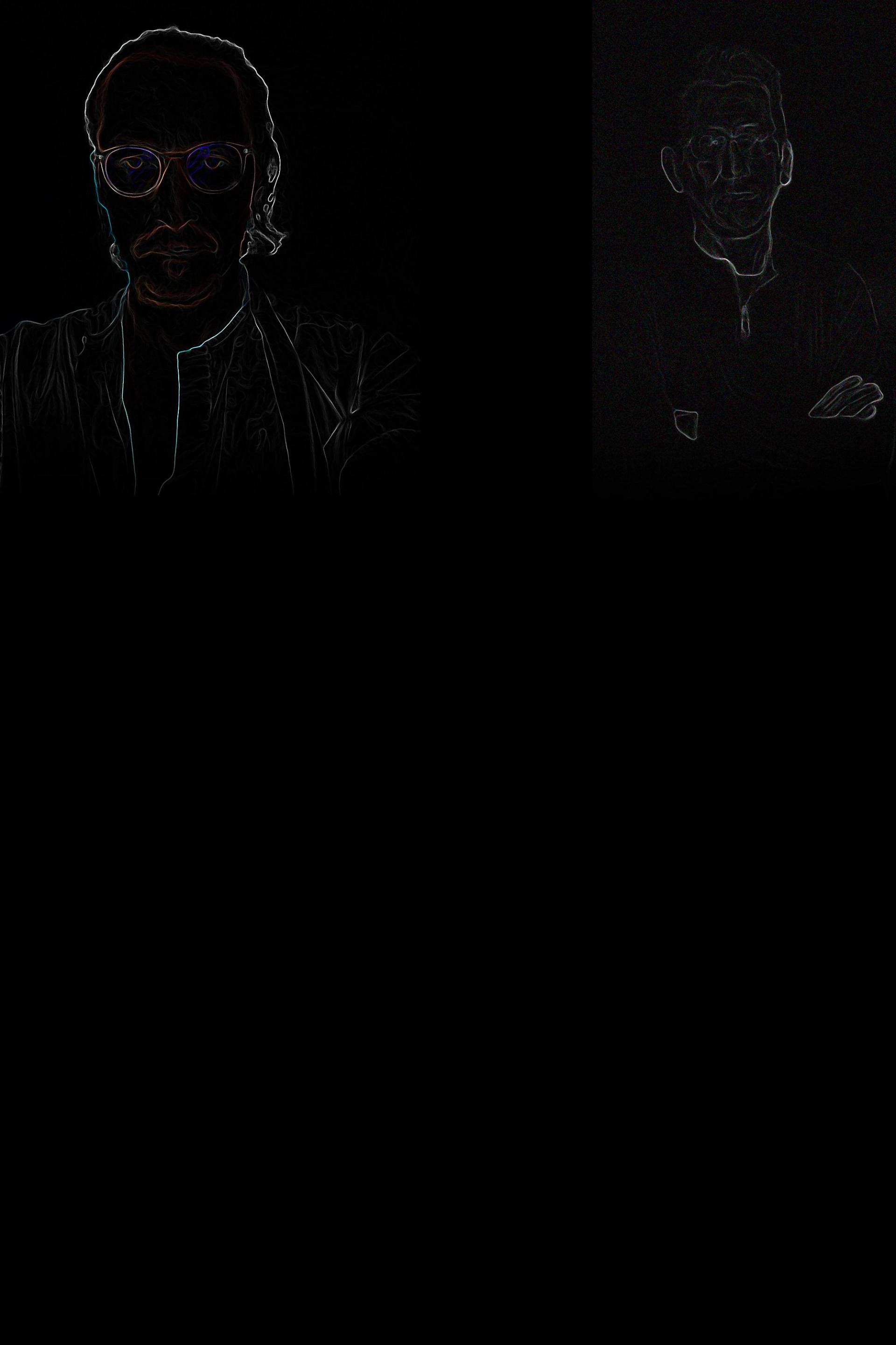 fondateurs de One Arty sur fond noir.