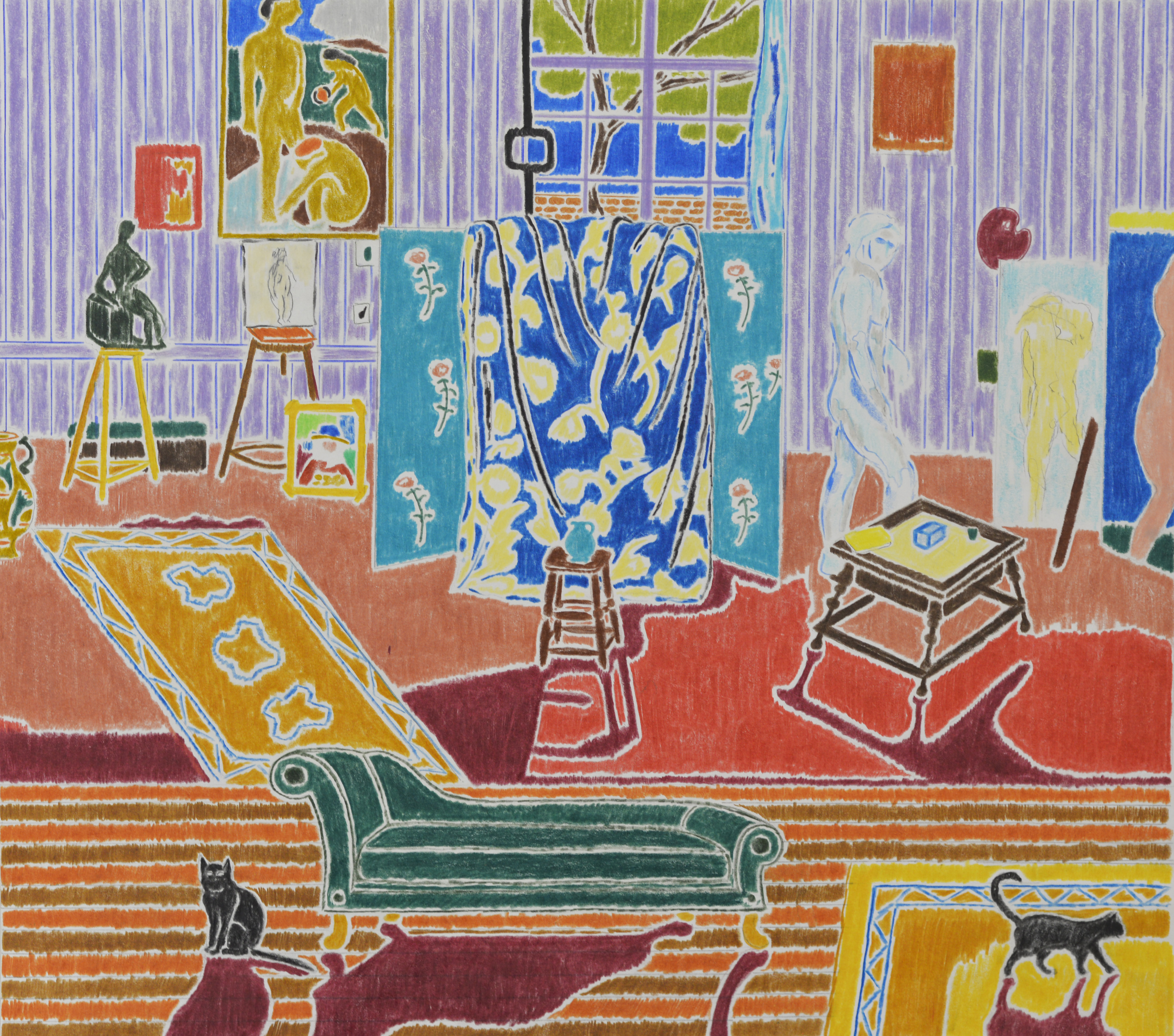 José Cori, I had the strangest dream, Henry, polychrome pencils on paper, 45,5x50,5cm