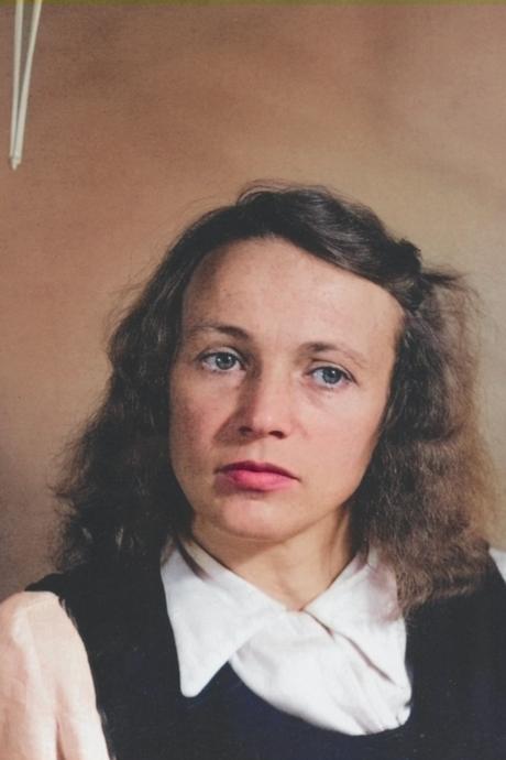 Isabelle Waldberg dans son atelier. Photo Brammer