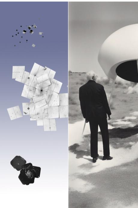 Low Space Oddity/Cartographie/Messier 101 - Playing with John Baldessari and Machines