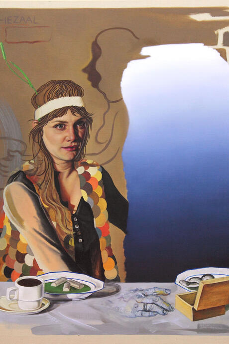 une peinture de l'exposition