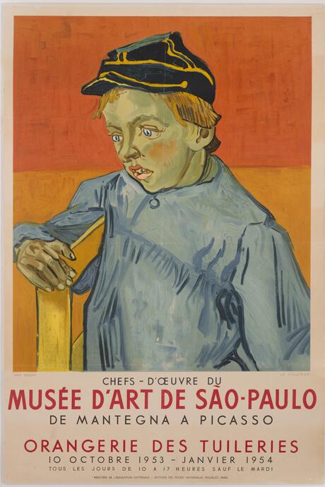 Poster for the exhibition Chefs-D'Oeuvre du Musée D'Art de São-Paulo: From Mantegna to Picasso