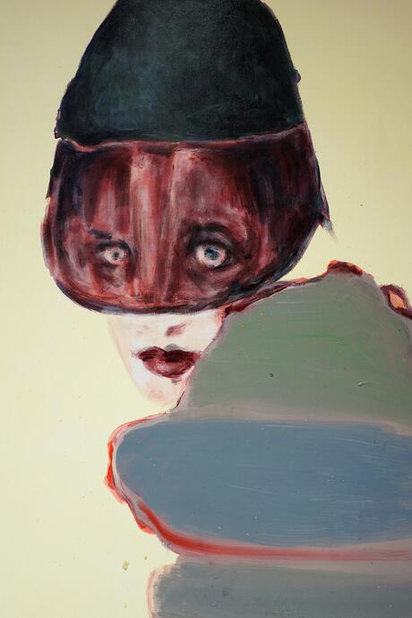 Prêt-à-porter #1, 2022 Acrylique et vernis sur toile 80 x 60 cm