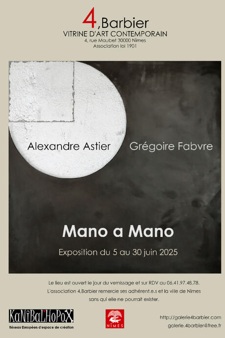 affiche de l'expo mano a mano