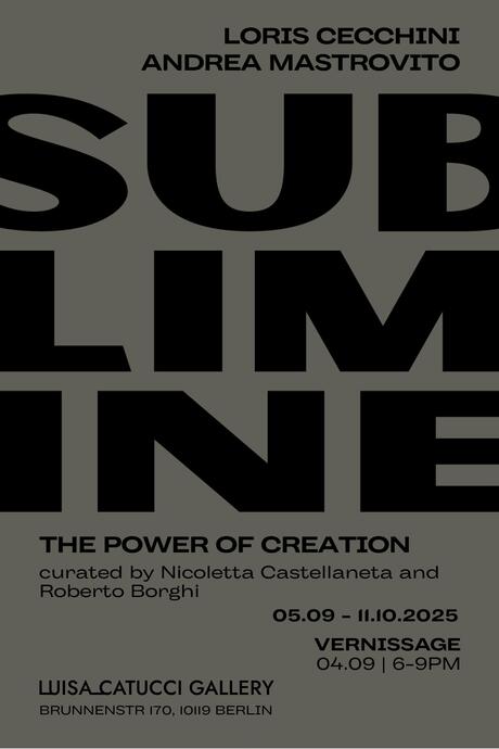 Exhibition poster listing artists and information about exhibition