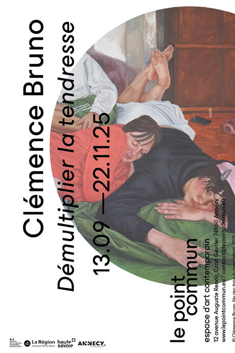 Affiche de l'exposition, détails de l'oeuvre "Ne rien faire du tout" de Clémence Bruno 