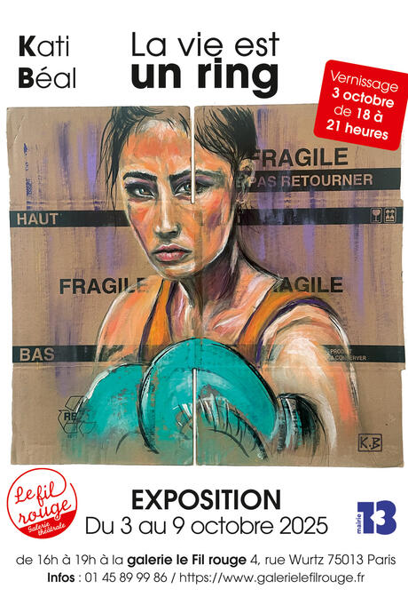 " Agile " Acrylique sur carton recyclé / KB 2024