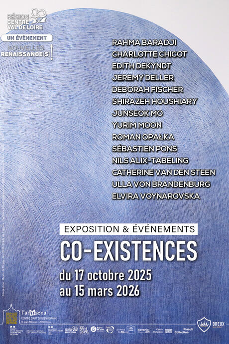 Exposition Co-existences au Centre d'art contemporain l'arTsenal de Dreux du 17 octobre 2025 au 15 mars 2026