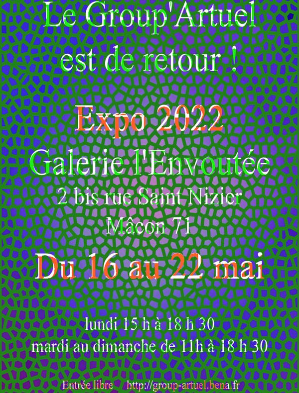 affiche de l'exposition 2022 du Group'Artuel