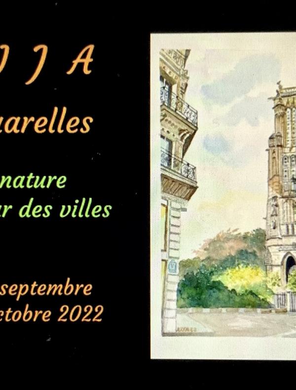 Aquarelles sur les villes et la nature 