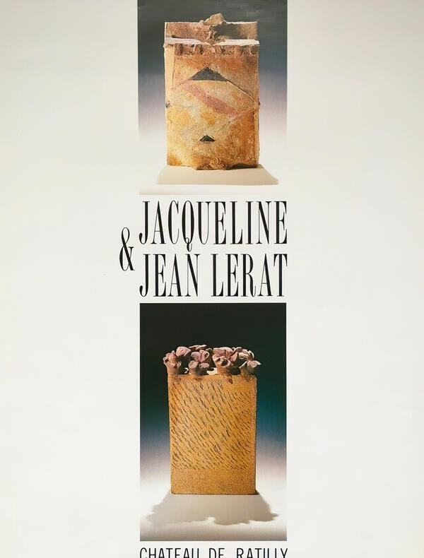 Affiche exposition Jacqueline et Jean Lerat