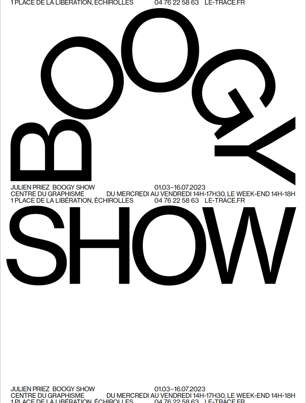 Affiche de l'exposition Julien Priez Boogy Show