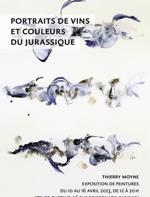 Exposition de calligraphie réalisées à partir de terres et de vins du Jura