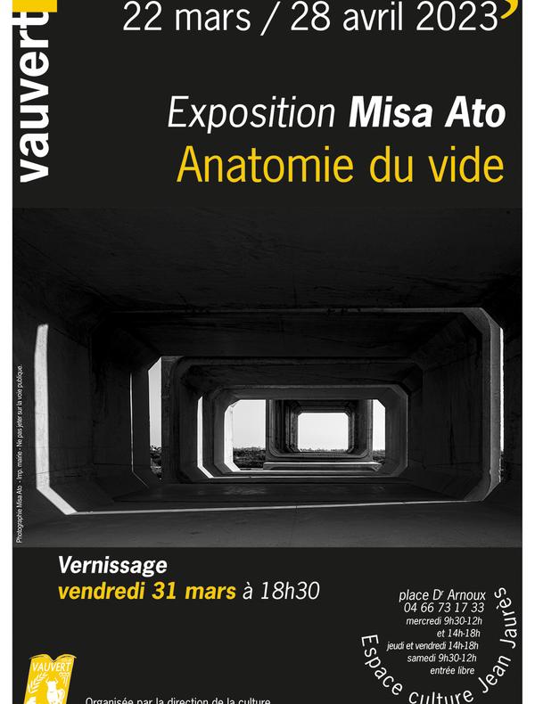 Affiche exposition photo noir et blanc de Misa ATO, ©misaato