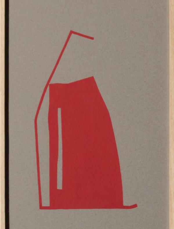 Thierry Leproust - Formes établies non déterminées (2020) - Acrylique sur papier - 39,5 x 25,5 cm ©Galerie Capazza, Denis Durand