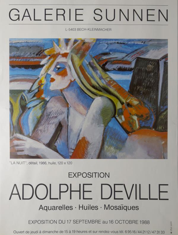 Exposition Adolphe Deville galerie Sunnen, 1988