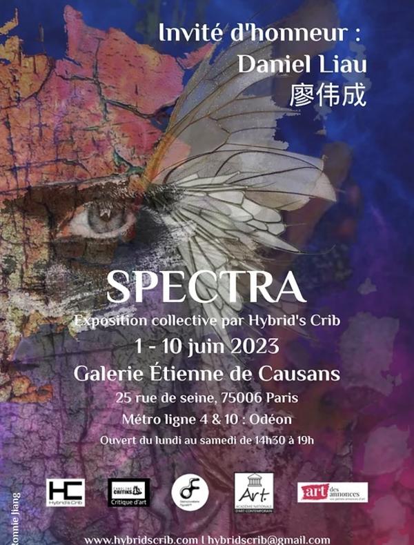 Hybrid’s Crib, le berceau des nouvelles mixités créatives, présente sa nouvelle exposition intitulée « Spectra » à la galerie Etienne de Causans, 25 rue de Seine à Paris du 1er au 10 juin 2023.