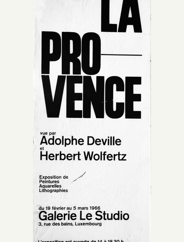 La Provence vue par Adolphe Deville et Herbert Wolfertz