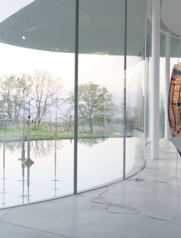 Vue in situ de l'exposition à Chateau La Coste