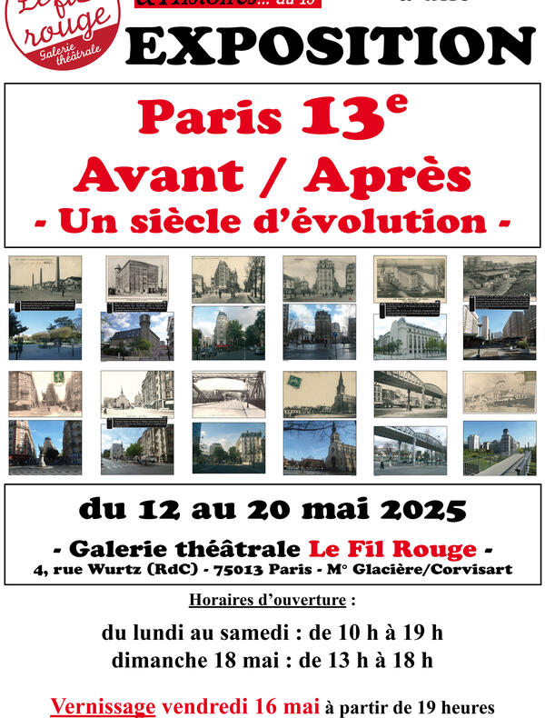 Exposition Paris 13e avant après