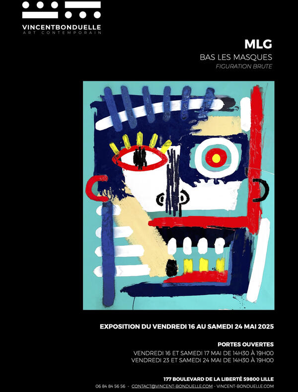Annonce de l'exposition avec visuel d'une oeuvre exposée