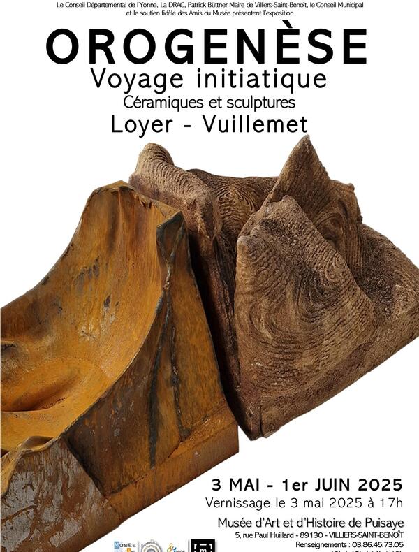 affiche de l'exposition orogenèse Loyer/Vuillemet
