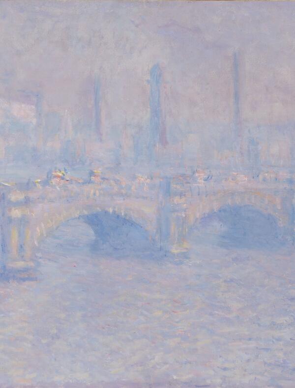 Claude Monet, Waterloo Bridge, Sunlight Effect, 1903, McMaster University, McMaster Museum of Art, donated by Herman H. Levy, 1984, Hamilton, Canada. Photo: Robert McNair