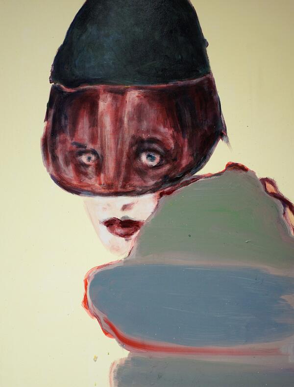 Prêt-à-porter #1, 2022 Acrylique et vernis sur toile 80 x 60 cm