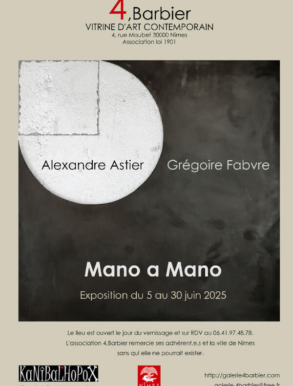 affiche de l'expo mano a mano