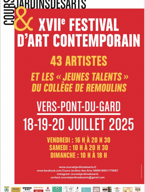 Affiche Festival d’art Contemporain 