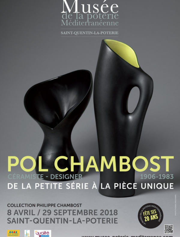 Affiche exposition Pol Chambost, musée de la poterie méditerranéene