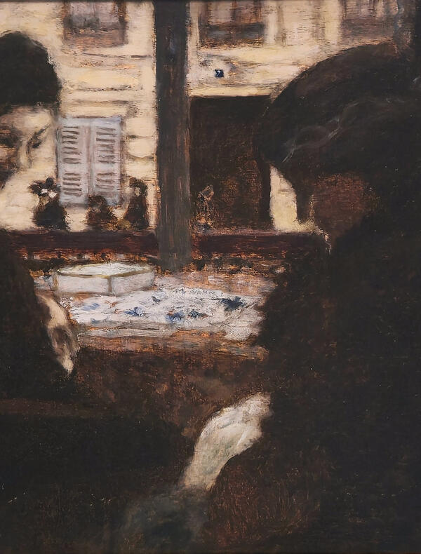 Pierre Bonnard, ‘Chez la Brodeuse' (ou ‘Femmes à la Fenêtre'), 1895, huile sur toile, 34.2 x 40.6 cm 