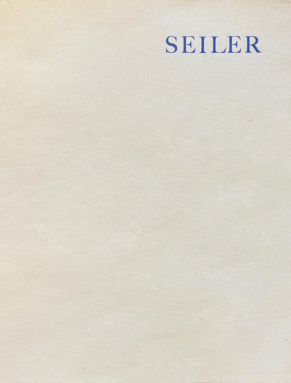 HANS SEILER, galerie Roque