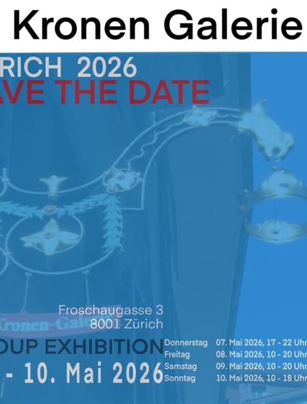 ARTdeSUISSE Zurich, édition de printemps 2026 à la Kronen Galerie