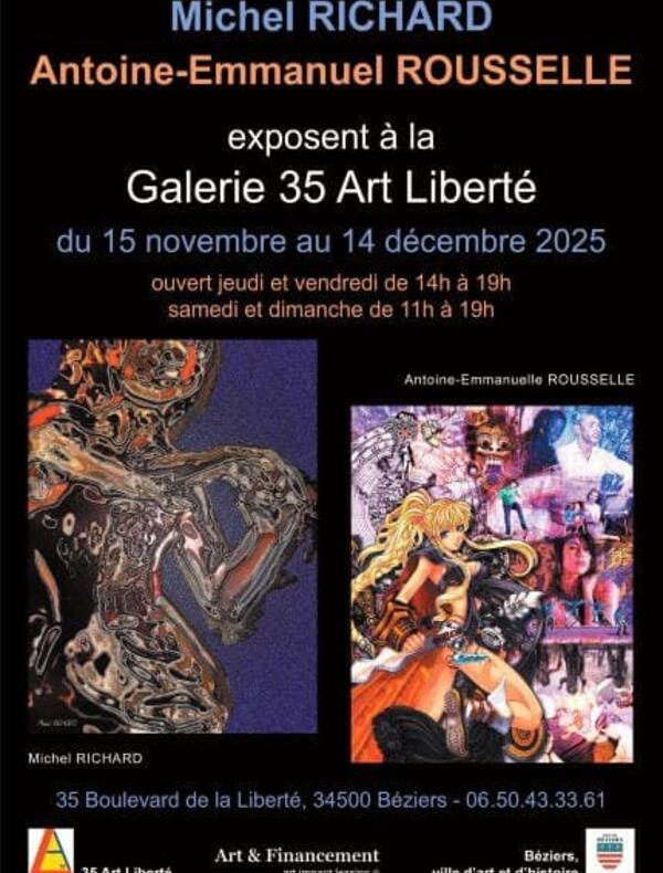 Galerie 35 Art Liberté présente sa nouvelle exposition