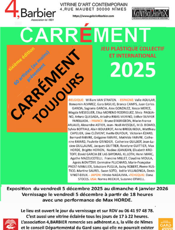 exposition collective d’artistes européens 