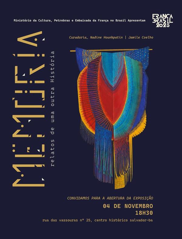 Affiche avec un oeuvre d'art et c'est écrit Memoria