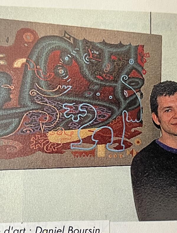 DANIEL BOURSIN portrait exposition 1993