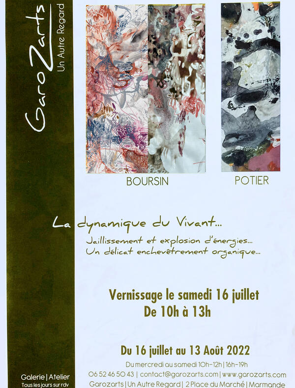 daniel Boursin affiche expo Garozarts — 2022