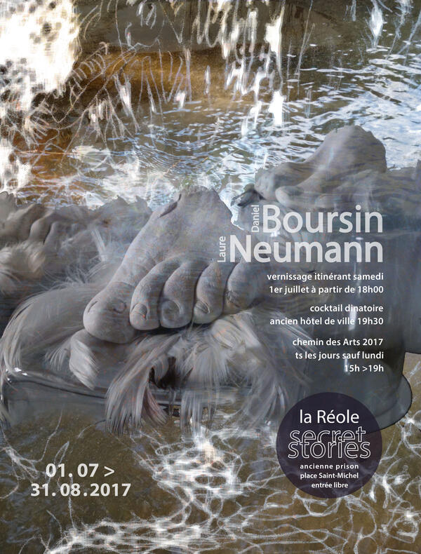 affiche exposition secret stories, la Réole, 2017