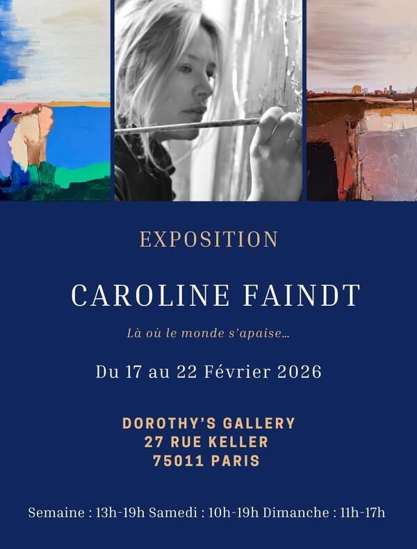 Exposition Caroline faindt Paris 11 ème