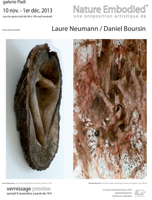 affiche boursin-neuman, nature embodied, 2013 