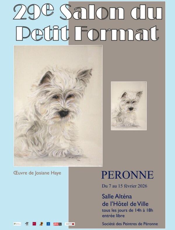 affiche du 29e salon du petit format 2026 - du 7 au 15 février