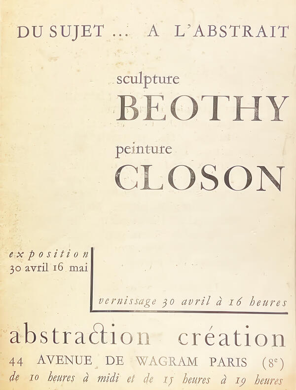 Exposition Closon-Beothy