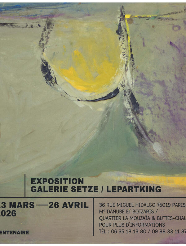 affiche de l'exposition oleg goudcoff 