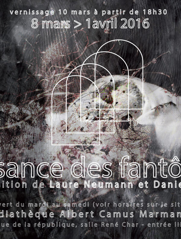 flyer expo. naissance des fantômes, 2016 