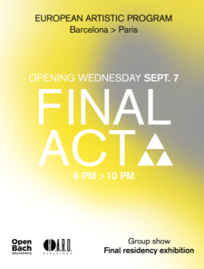 FINAL ACT European Artistic Program