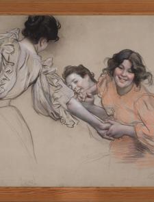 Victor Prouvé, "La Ronde" étude pour "La Vie" ©Musée Français de la carte à Jouer
