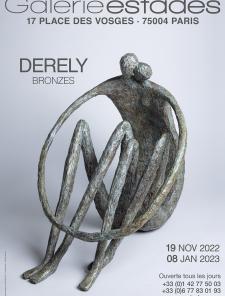 Sylvie Derely, "Ils regardent la mer", bronze original, 55 x 52 x 40 cm