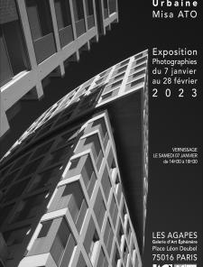 Contre plongée d'un bâtiment à Montpellier, photographie Noir&blanc de Misa ATO